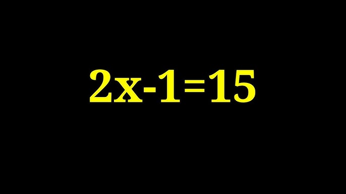 15 2x 1