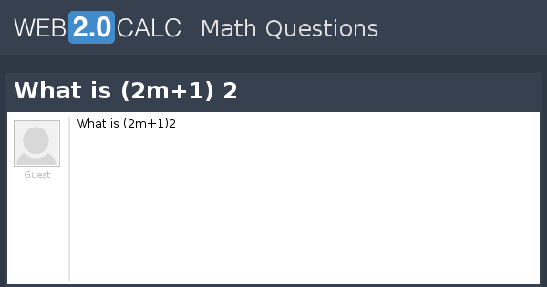 2m 1 2