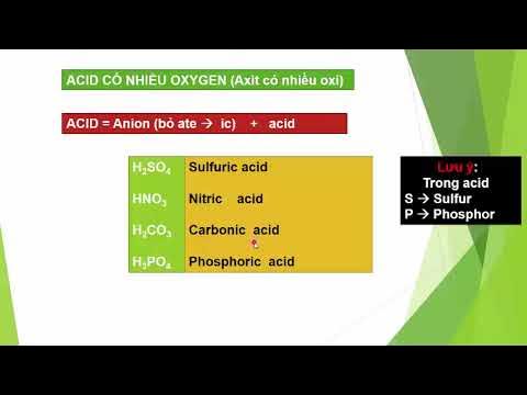 Axit Nhiều Oxi