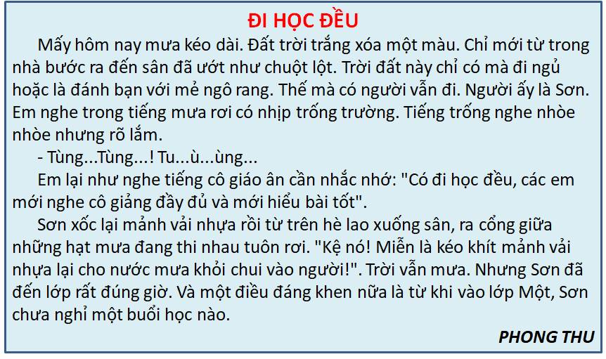 đi Học đều