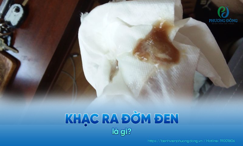 đờm Màu đen