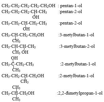 đồng Phân C5h11oh