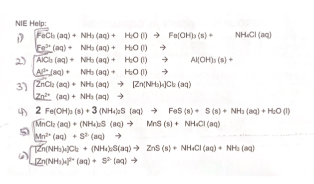 Fecl3 Nh3 H2o