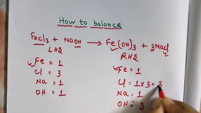 Fecl3 Ra Nacl