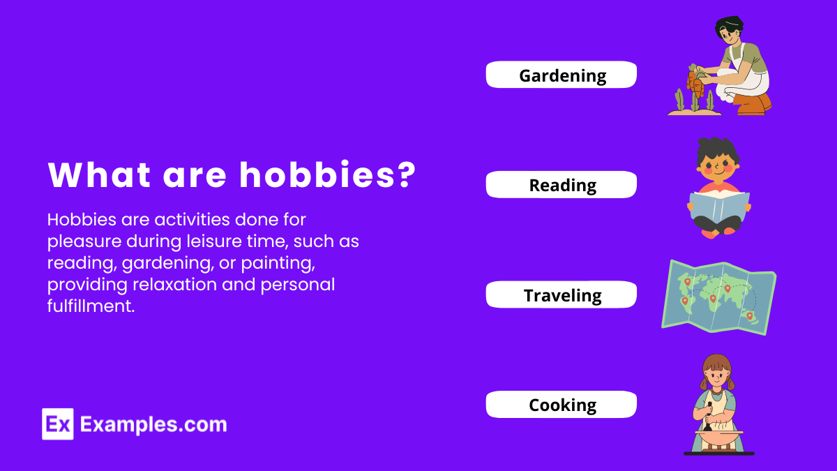 Hobbies Are Activities