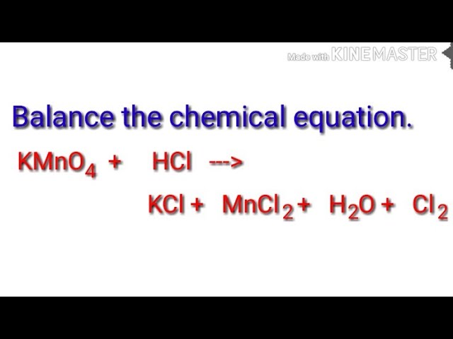 Kmno4 Ra Cl2
