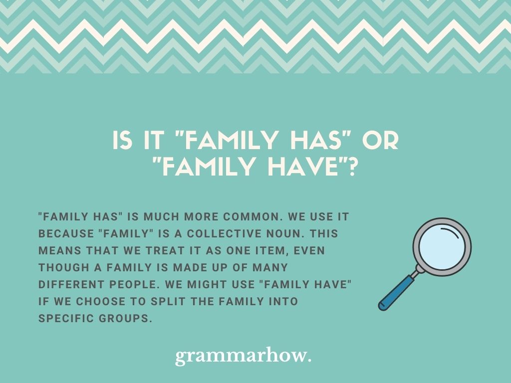 My Family Has
