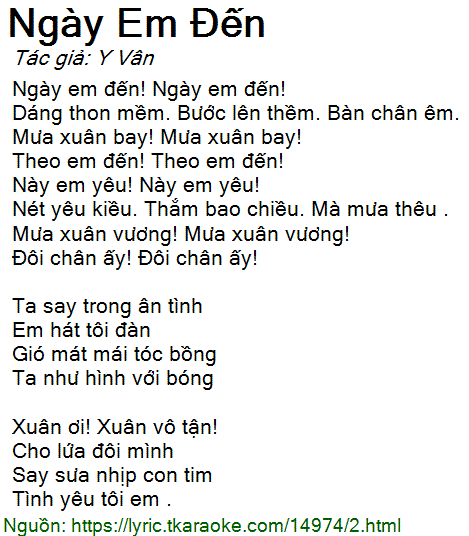 Này Em đến