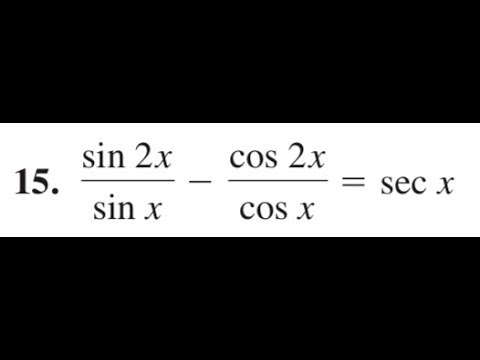Sinx Cos 2x