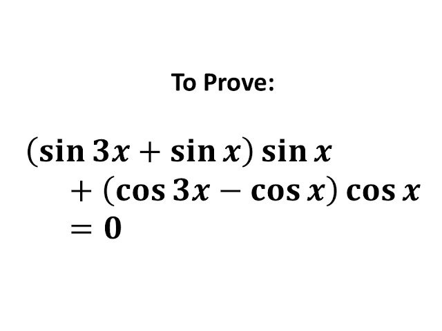 Sinx Cos3x 0