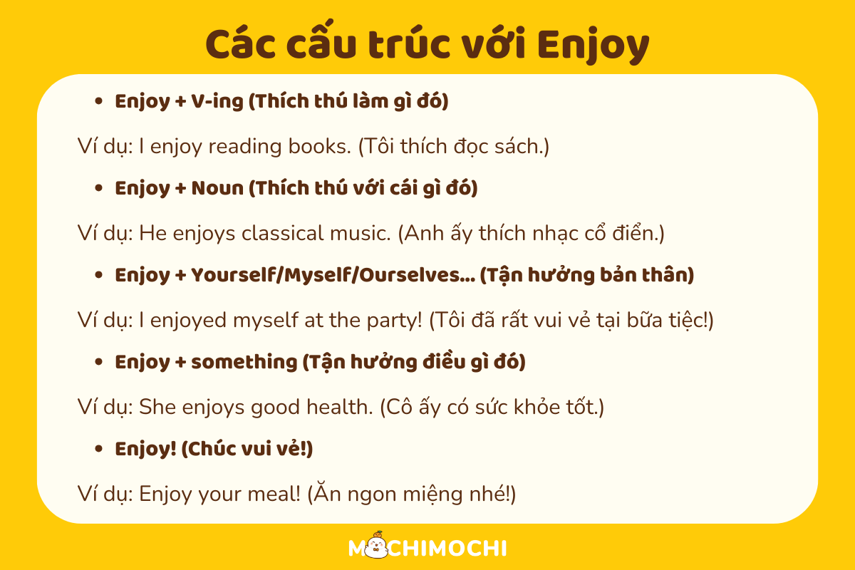 Tính Từ Enjoy