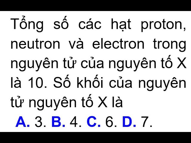Tổng Số Hạt