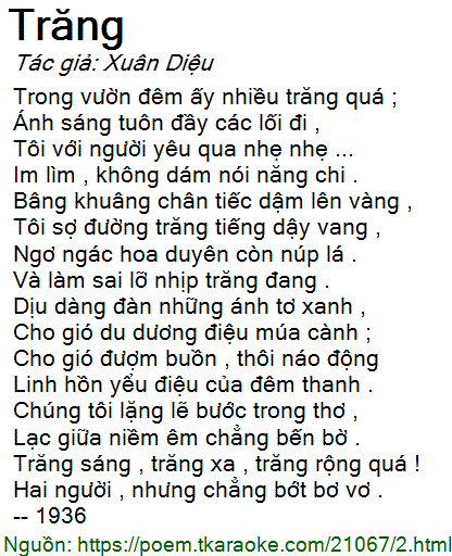 Trăng Xuân Diệu