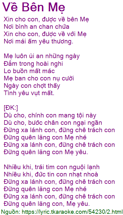 Về Bên Mẹ