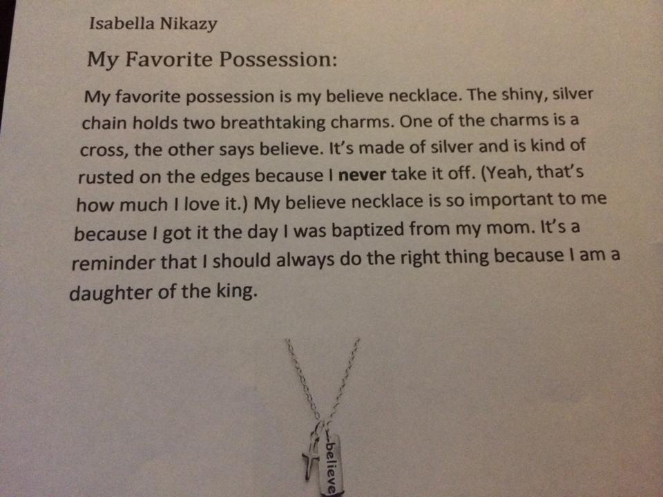 Your Favorite Possession